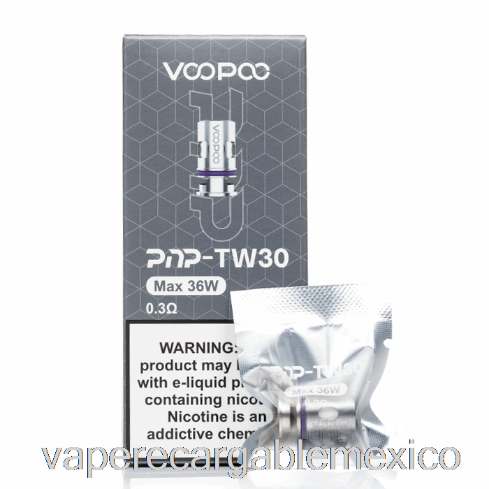 Bobinas De Repuesto Vape Recargables Voopoo Pnp Bobinas De Malla 0.30ohm Pnp-tw30